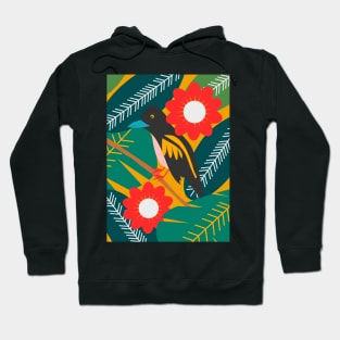 Broadbill and luxuriant vegetation Hoodie